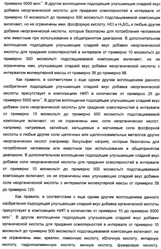 Композиции натурального интенсивного подсластителя с улучшенным временным параметром и(или) корригирующим параметром, способы их приготовления и их применения (патент 2459434)