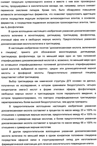 Применение дгк (dha), эпк (epa) или эпк, полученных из дгк, для лечения патологии, связанной с окислительным повреждением клетки, a также их нетерапевтические применения (патент 2437583)