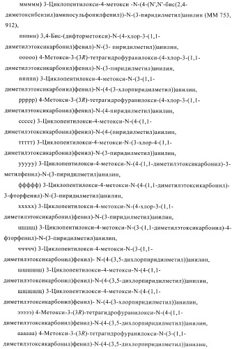 Ингибиторы фосфодиэстеразы 4, включающие n-замещенные аналоги анилина и дифениламина (патент 2368604)