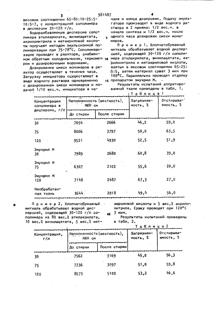 Способ аппретирования целлюлозусодержащих текстильных материалов (патент 981487)