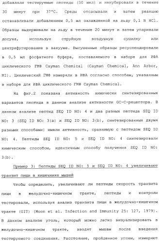 Полипептид для увеличения активности рецептора гуанилатциклазы, фармацевтическая композиция, способ лечения желудочно-кишечного расстройства у пациента, способ повышения активности рецептора гуанилатциклазы у пациента, способ лечения висцеральной боли, способ получения полипептида (варианты), изолированная молекула нуклеиновой кислоты, бактериальный вектор экспрессии и изолированная бактериальная клетка (патент 2433133)