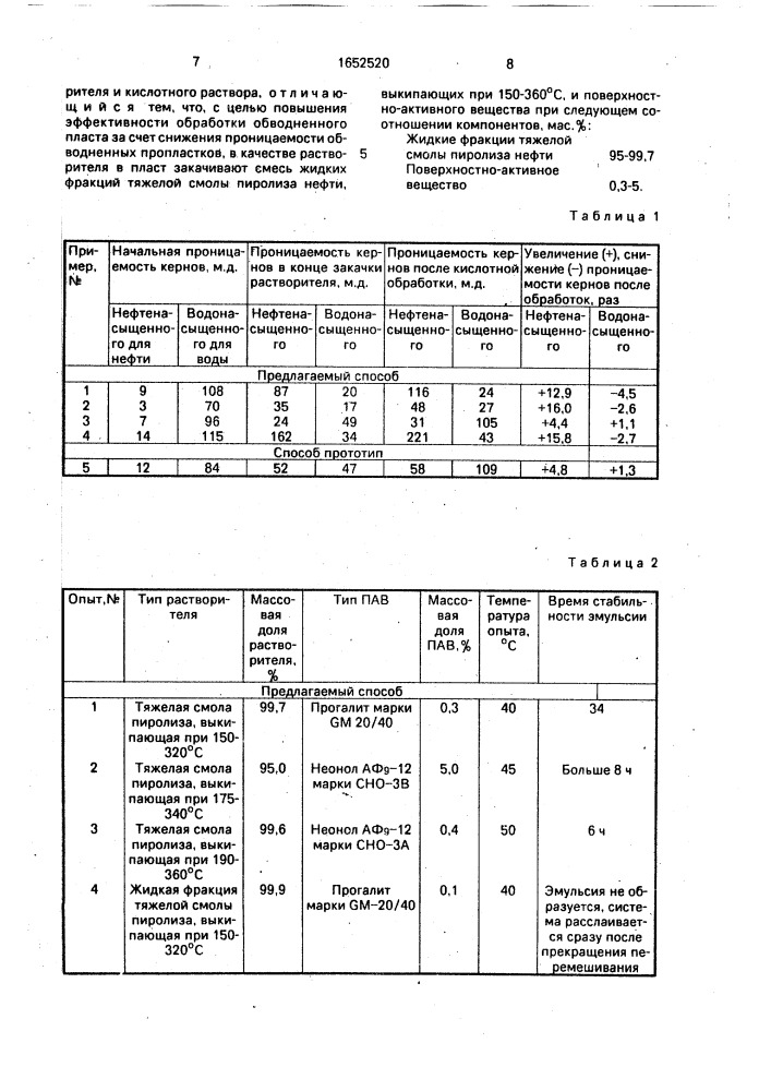 Способ обработки призабойной зоны пласта (патент 1652520)