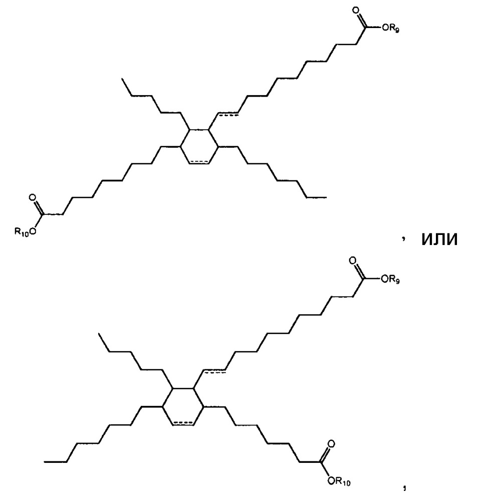 Эстолиды и композиции смазывающих материалов, полученные на основе реакции дильса-альдера (патент 2653857)