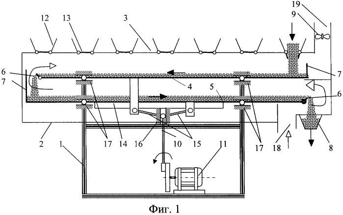 Многосекционная вибрационная сушилка для сахара-песка (патент 2460025)