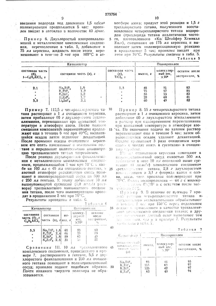 В цсшиения йолиолёфинов (патент 273754)