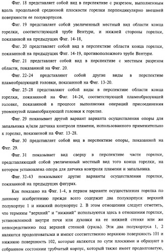 Горелка печи, духовки или гриля, а также способ изготовления упомянутой горелки (патент 2319071)