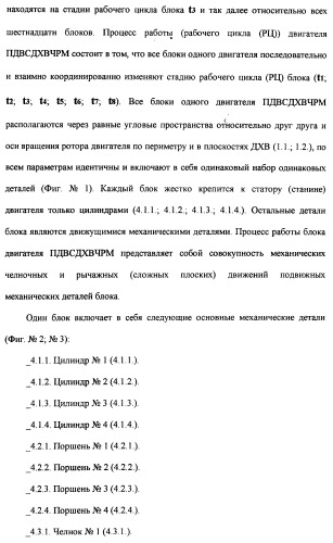 Поршневой двигатель внутреннего сгорания с двойным храповым валом и челночно-рычажным механизмом возврата поршней в исходное положение (пдвсдхвчрм) (патент 2372502)