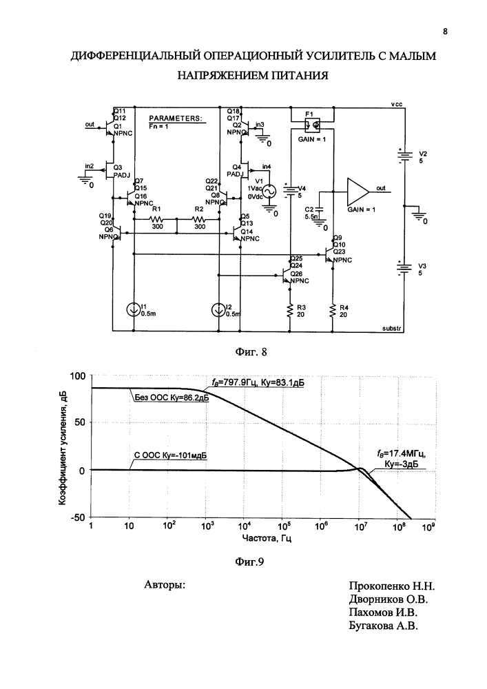 Дифференциальный операционный усилитель с малым напряжением питания (патент 2613842)