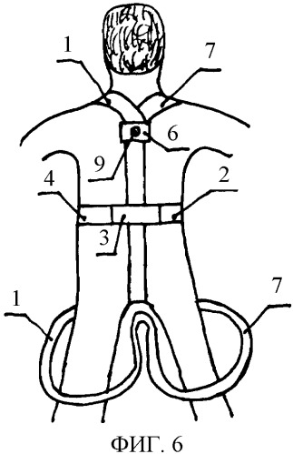 Спасательный пояс и способ его крепления на спасаемом человеке (патент 2392021)