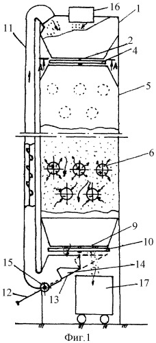 Шахтная сушилка конструкции буркова л.н. (патент 2281446)
