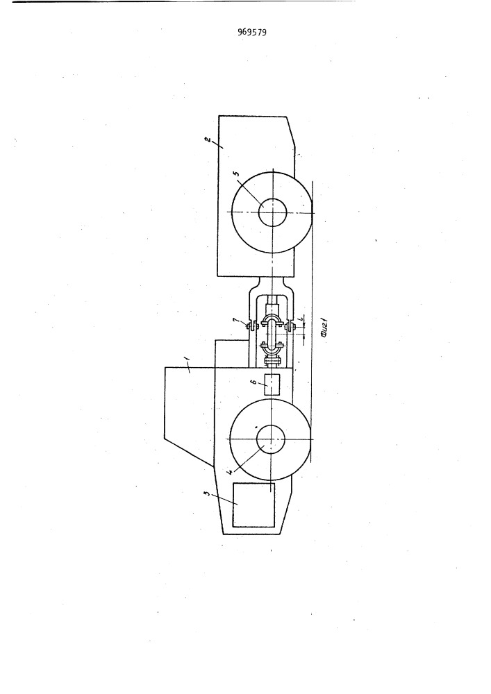 Транспортное средство с шарнирно-сочлененной рамой (патент 969579)