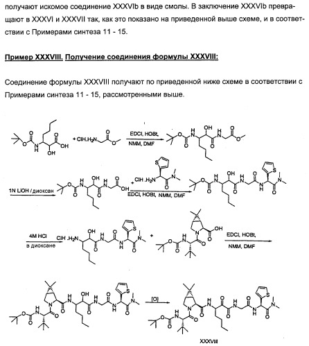 Новые пептиды как ингибиторы ns3-серинпротеазы вируса гепатита с (патент 2355700)