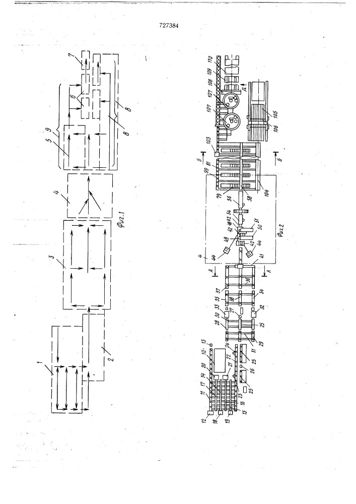 Автоматизированная поточная линия (патент 727384)