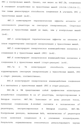 Комбинация агонистов альфа 7 никотиновых рецепторов и антипсихотических средств (патент 2481123)