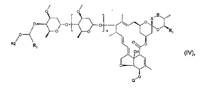 Производные авермектина в1 и моносахарида авермектина в1, имеющие алкоксиметильный заместитель в положении 4&quot;- или 4&#39;- (патент 2330857)