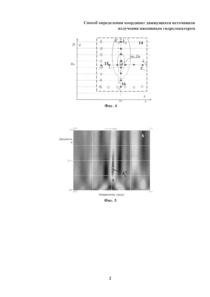 Способ определения координат движущихся источников излучения пассивным гидролокатором (патент 2658519)