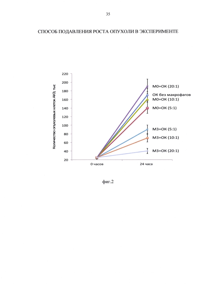 Способ подавления роста опухоли в эксперименте (патент 2599438)