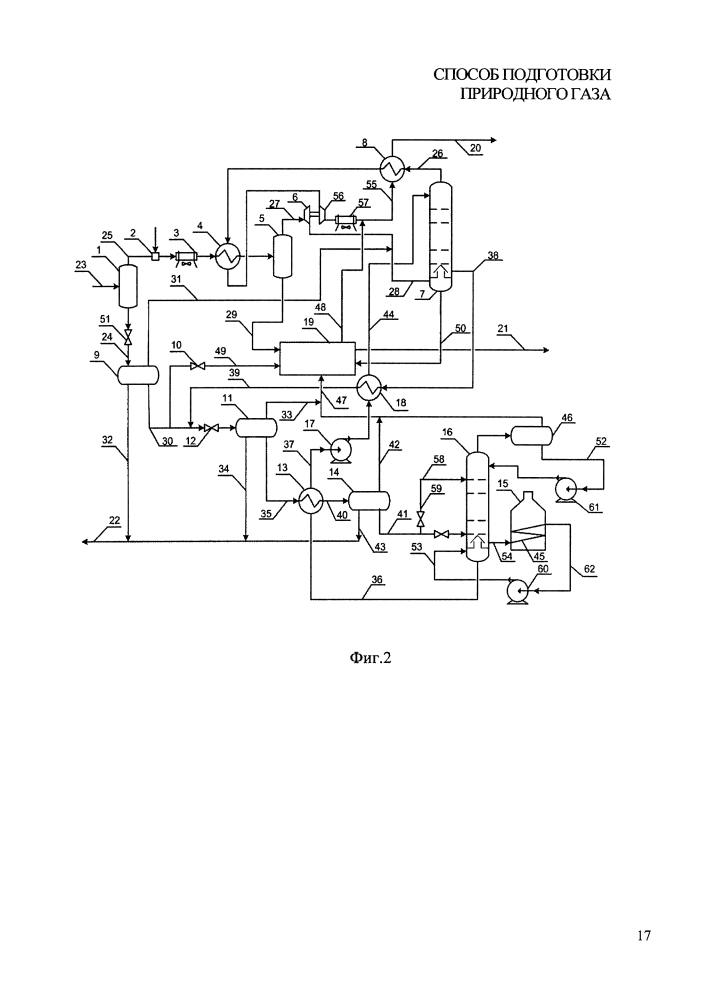 Способ подготовки природного газа (патент 2645102)