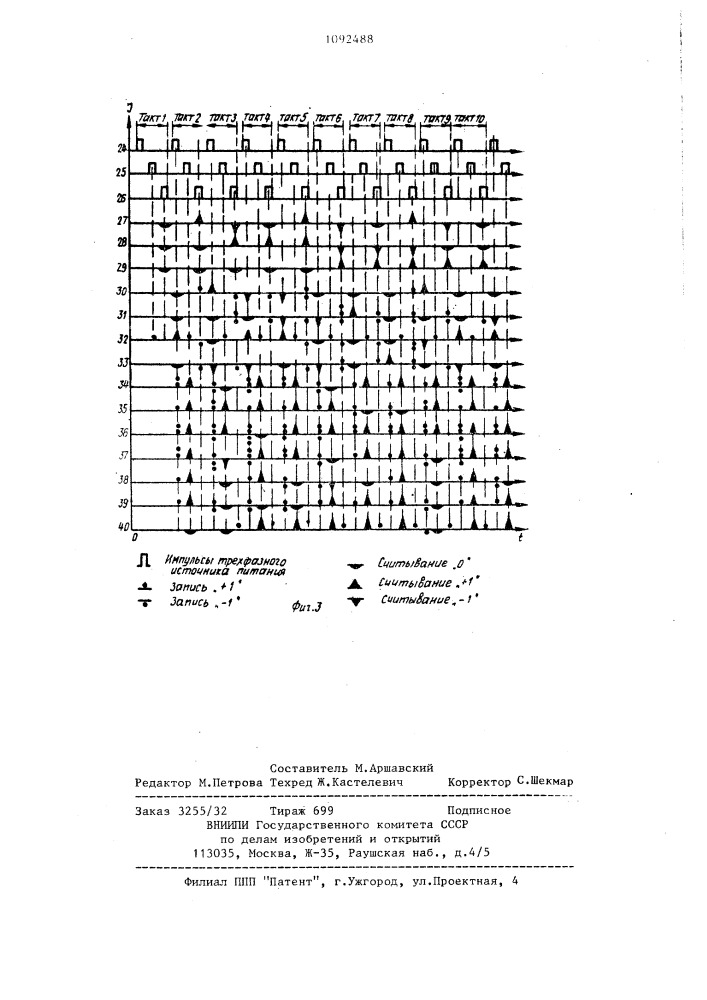 Преобразователь троично-десятичного кода в код семисегментного индикатора (патент 1092488)