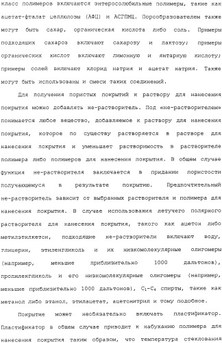 Контролируемое высвобождение активного вещества в среду с высоким содержанием жира (патент 2308263)