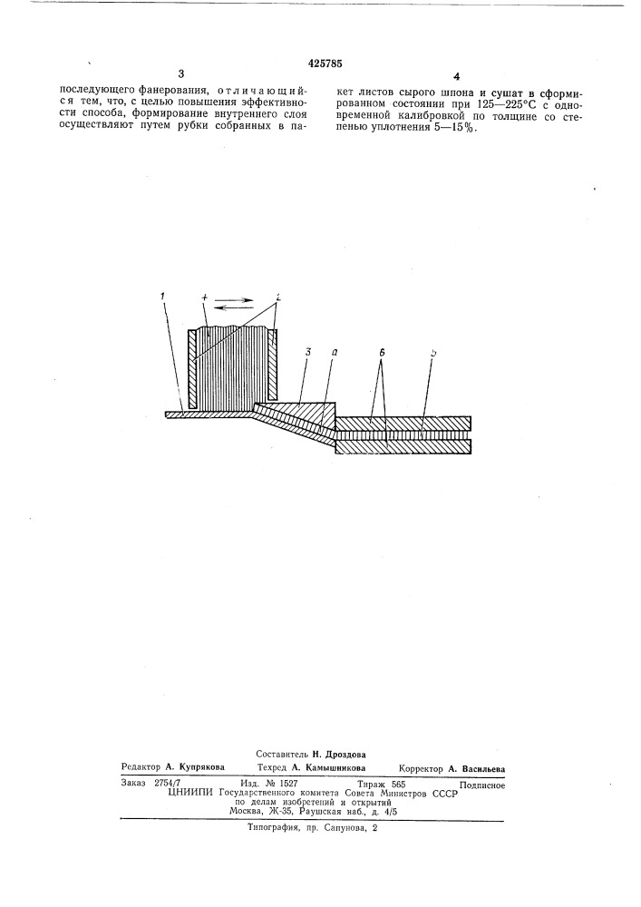 Способ изготовления древесных слоистых материалов (патент 425785)