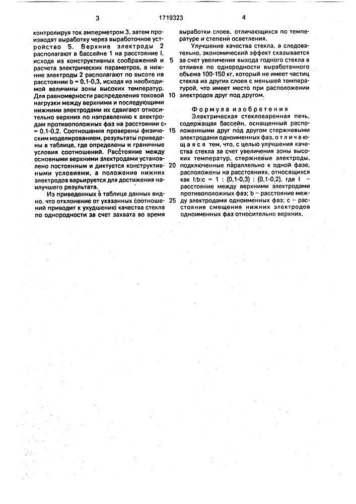Электрическая стекловаренная печь (патент 1719323)