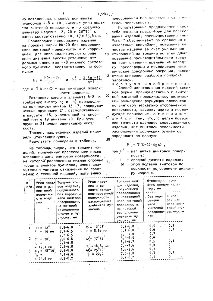 Способ изготовления изделий сложной формы (патент 1724437)