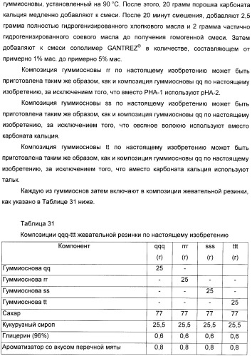 Разлагаемая жевательная резинка (патент 2398441)