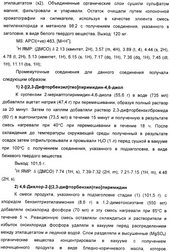 Производные пиримидинсульфонамида в качестве модуляторов рецепторов хемокинов (патент 2408587)