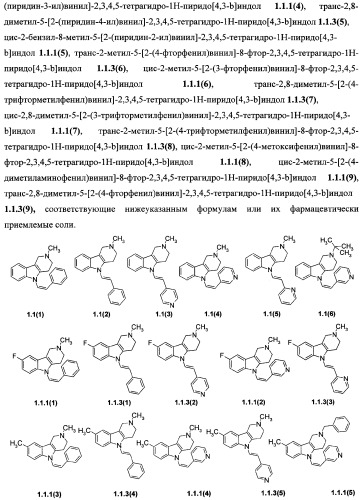 Замещенные 2,3,4,5-тетрагидро-1н-пиридо[4,3-b]индолы, способ их получения и применения (патент 2334747)