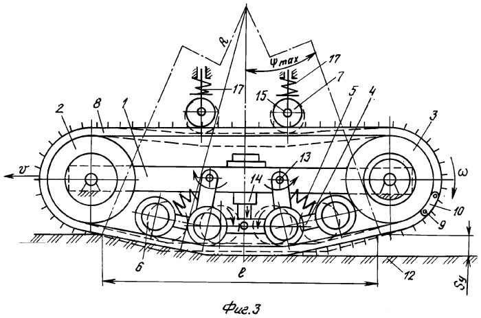 Схема гусеничного движителя