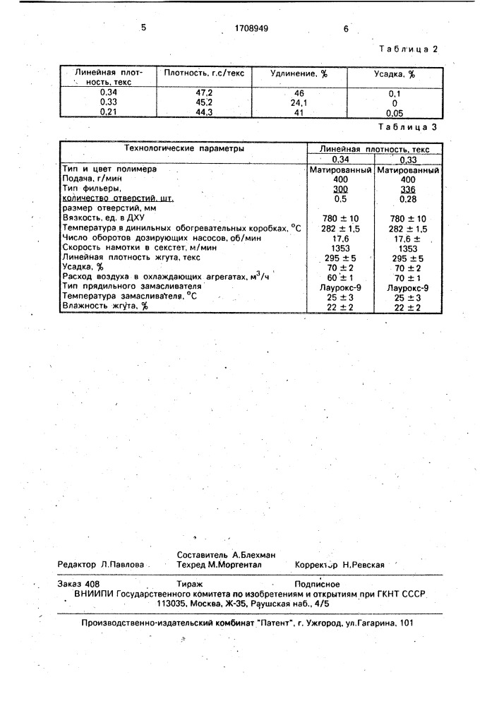 Способ формования многокомпонентных волокон из одного вида полимера с разным профилем и размерами поперечного сечения филаментов (патент 1708949)