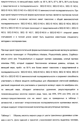 Новый ген элонгазы и способ получения полиненасыщенных кислот жирного ряда (патент 2311457)