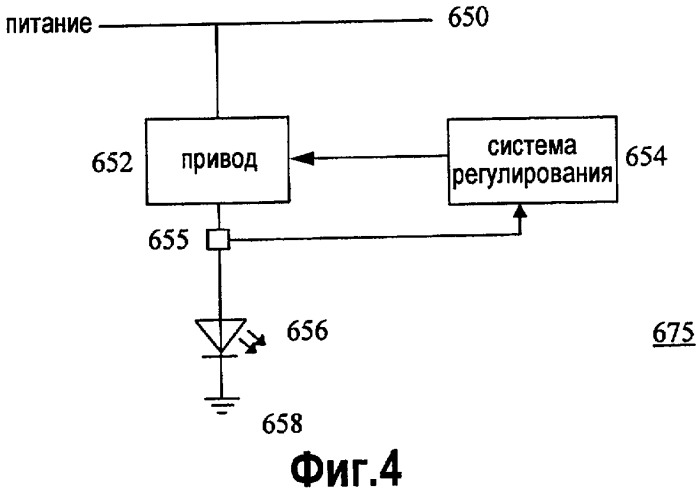 Способ и устройство для снижения термического напряжения в светоизлучающих элементах (патент 2435336)