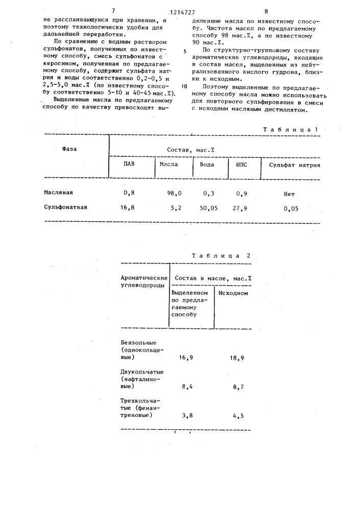 Способ переработки кислого гудрона (патент 1214727)