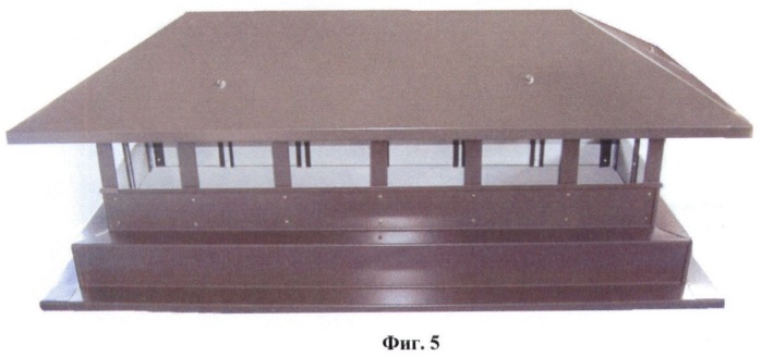 Двойной декоративный защитный колпак на печную трубу (патент 2378578)