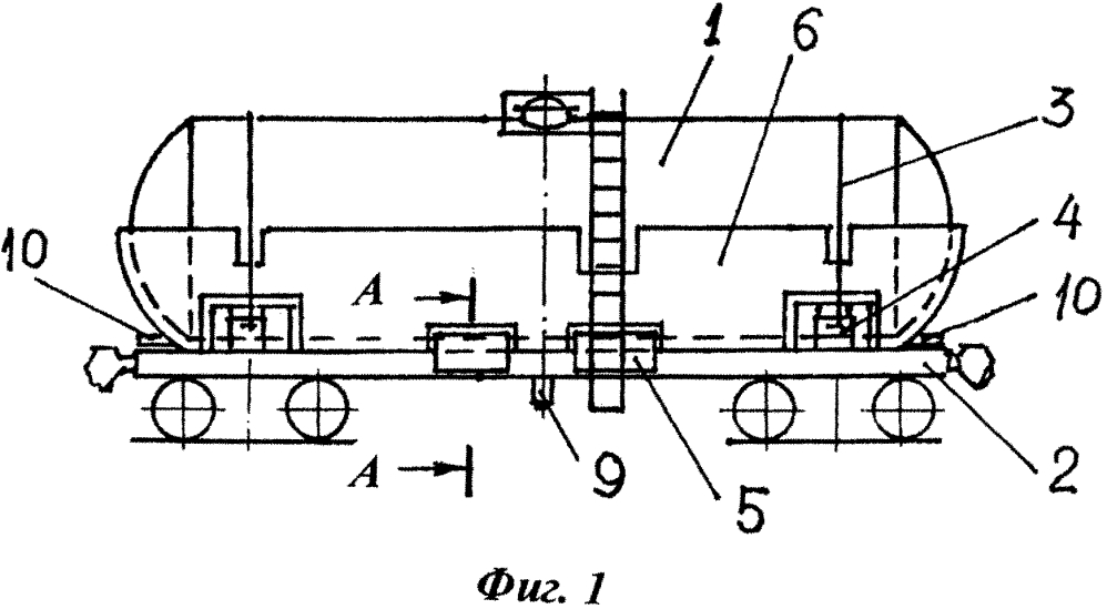 Вагон-цистерна для затвердевающих продуктов (патент 2617254)