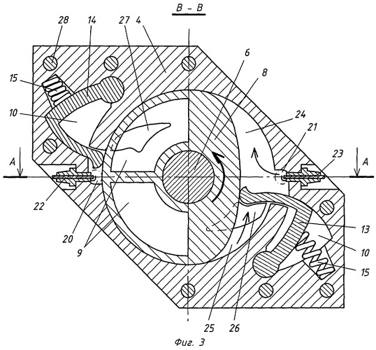 Роторный двигатель внутреннего сгорания (патент 2411377)