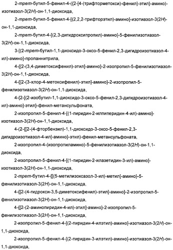 Неанилиновые производные изотиазол-3(2н)-он-1,1-диоксидов как модуляторы печеночных х-рецепторов (патент 2415135)