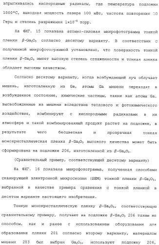 Способ выращивания тонкой монокристаллической пленки, светоизлучающее устройство на основе ga2o 3 и способ его изготовления (патент 2313623)