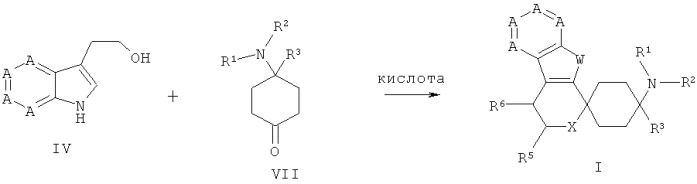 Спироциклические азаиндольные производные (патент 2468028)