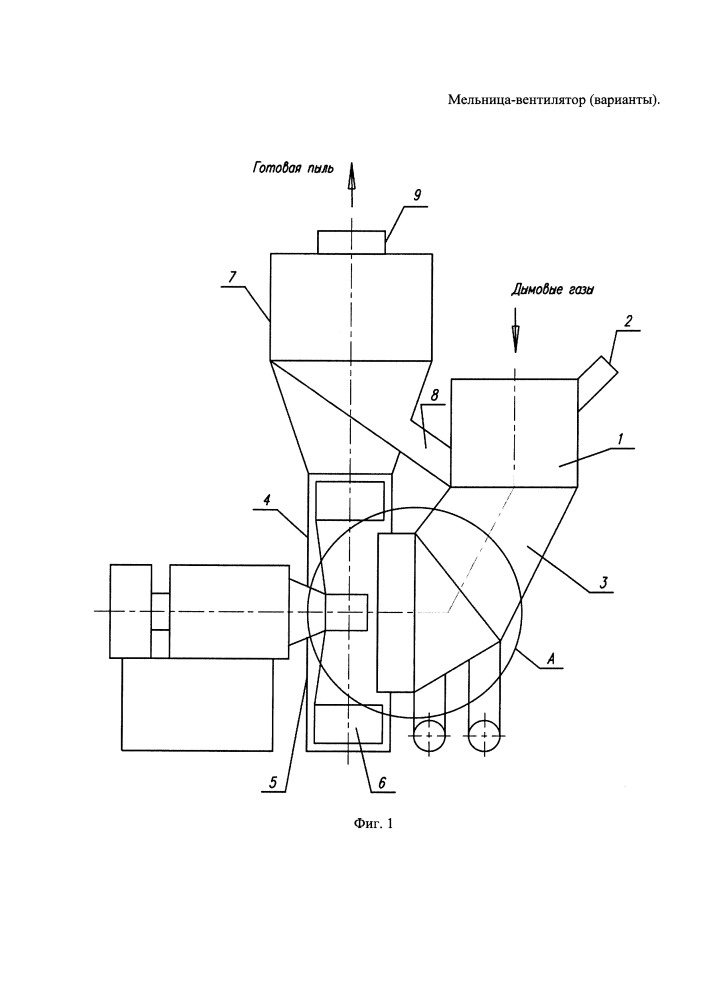 Мельница-вентилятор (варианты) (патент 2652827)