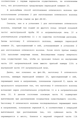 Установка для изготовления оптического волокна и способ изготовления оптического волокна (патент 2482078)