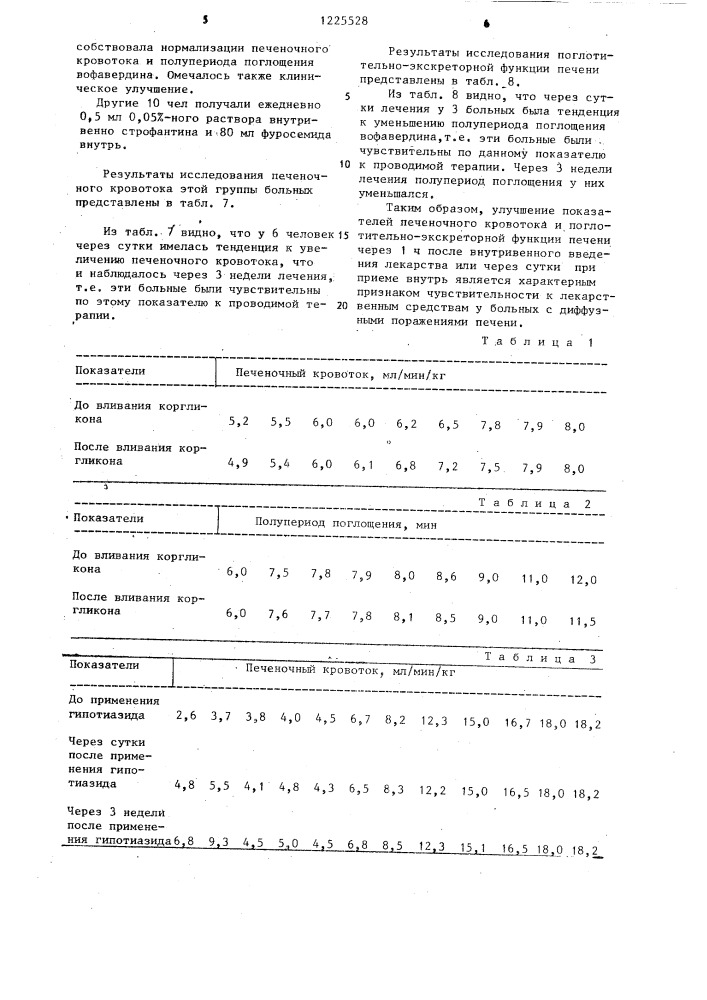 Способ определения чувствительности к лекарственным средствам у больных с диффузными поражениями печени (патент 1225528)