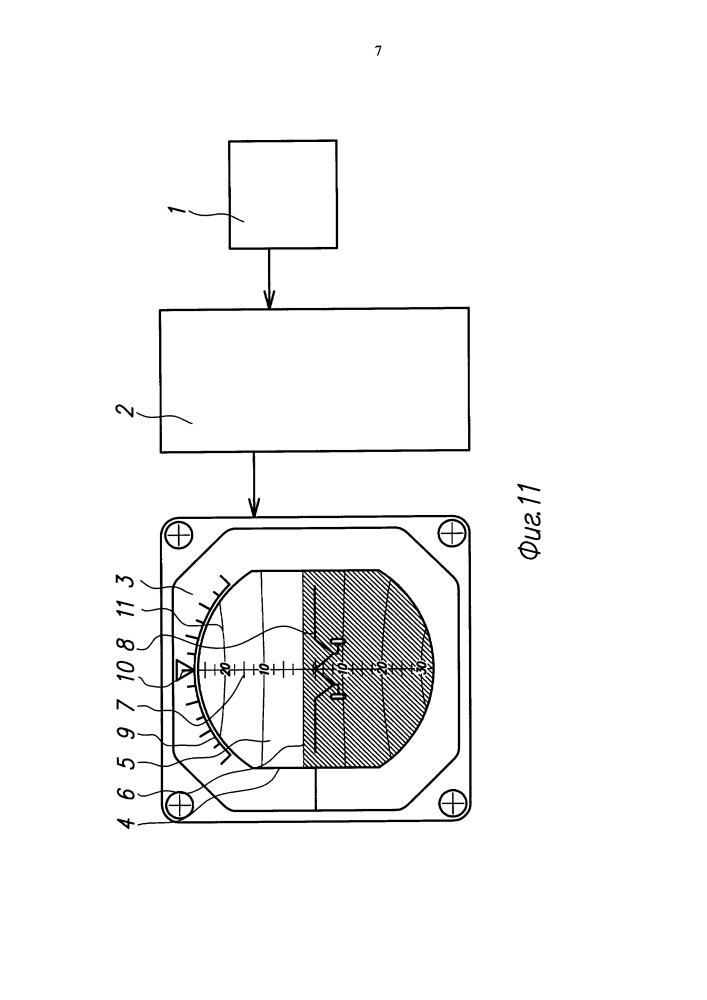Электронный авиагоризонт (патент 2664789)