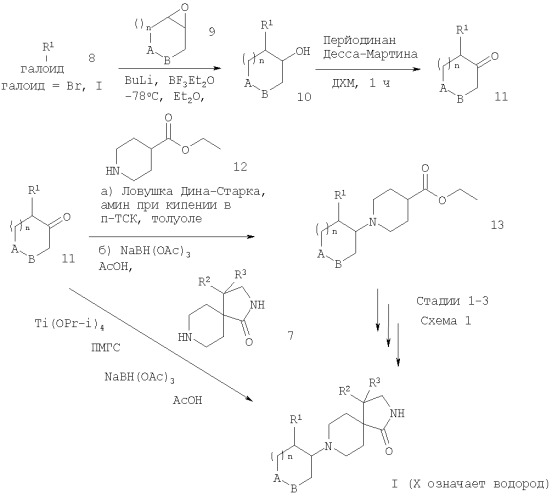 Производные диазаспиропиперидина (патент 2355690)