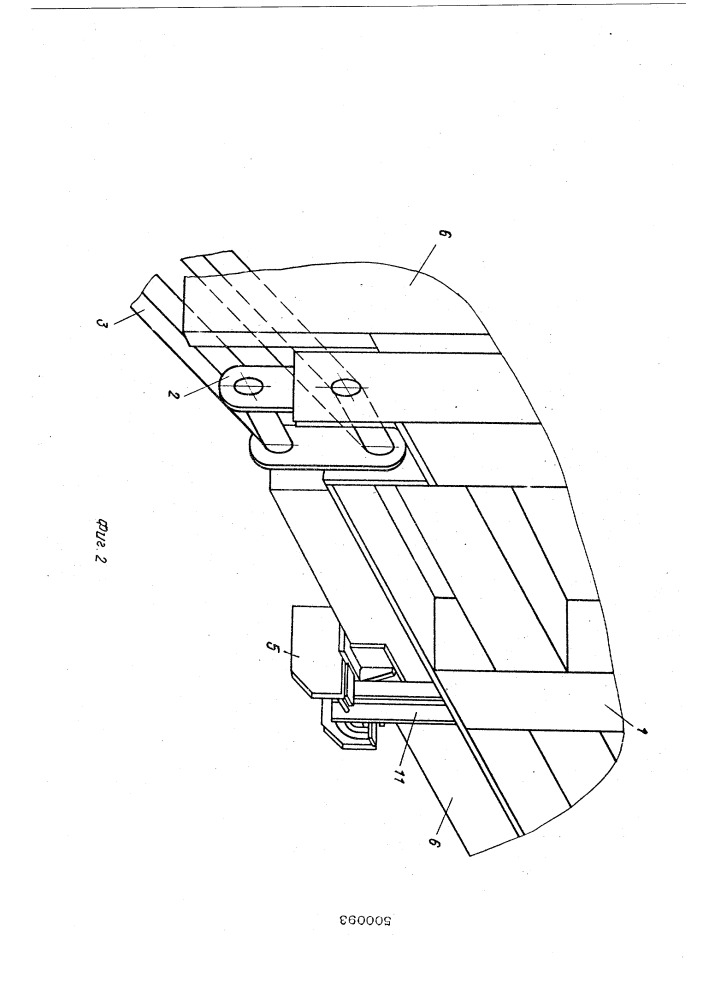 Грузоподъемный борт автомобиля (патент 500093)