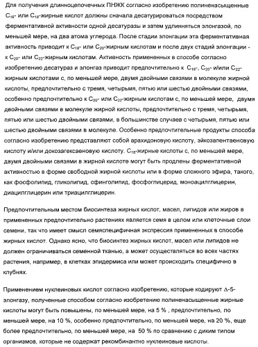 Способ получения полиненасыщенных жирных кислот в трансгенных растениях (патент 2449007)