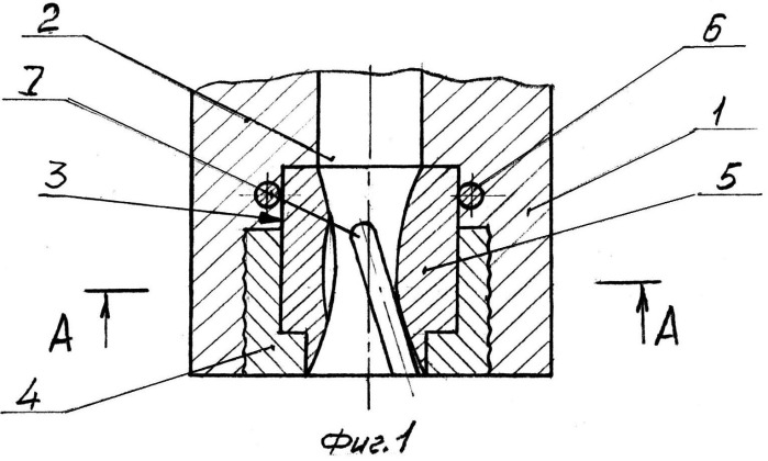 Промывочный узел бурового долота (патент 2506400)