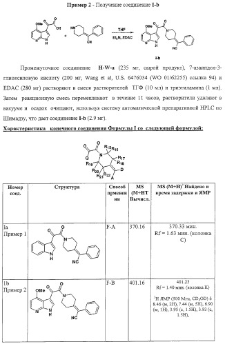 Индольные, азаиндольные и родственные гетероциклические 4-алкенилпиперидинамиды (патент 2323934)